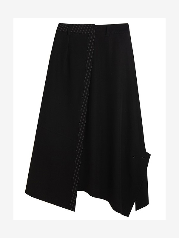 Split skirt with irregular design - hujoin apparel