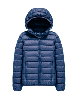 2021 winter new light and thin down jacket women's hooded short women's plus size white duck down jacket women's clothing