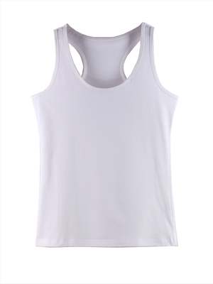 Cotton wide belt racer vest women's plus size slim knit sleeveless bottoming top