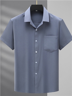 Men's Plus Size Polo stripe short sleeve shirt