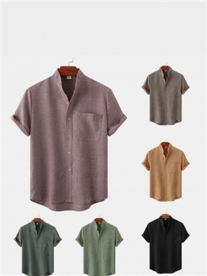 Men's Short Sleeve Shirt casual loose oversize top