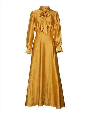 Women's New Style All-match Long-sleeved Temperament Dress
