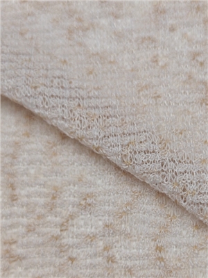 POLYESTER FLECKED RIB KNIT