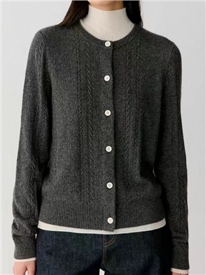 Cashmere cardigan long sleeved single breasted knitted sweater sweater jacket sweet casual style sweater