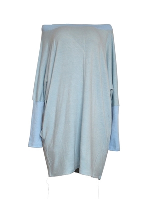 Women's one-neck knit sweater