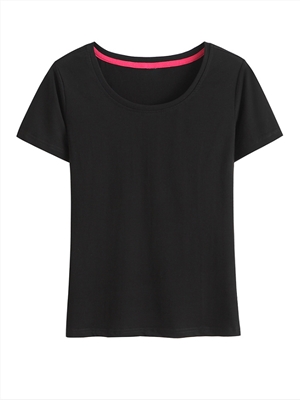 Slim simple half-sleeved cute round neck casual bottoming shirt short-sleeved women's summer t-shirt