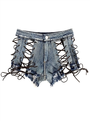Summer and Autumn Women's Denim Shorts Hot Pants Super Nightclub Women's Sexy High Waist Jeans