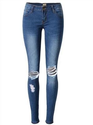 Women's stretch low-rise jeans