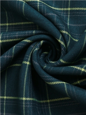 Polyester-Rayon grid blend fabric