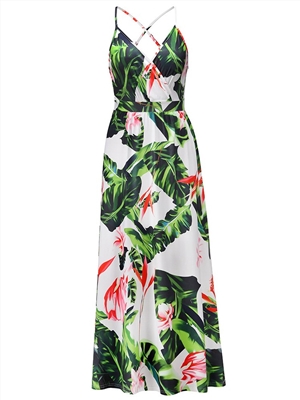 Bohemian floral sling dress
