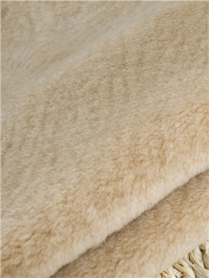 Wool suede shearling fabric