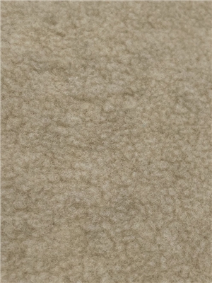 Polyester-Wool fleece blend fabric