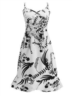 Suspender sexy lace up dress