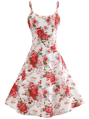 Adjustable strap mid length slim dress