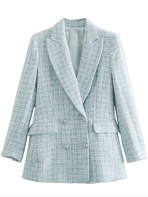 Summer new style elegant small fragrance style pattern slim suit jacket women