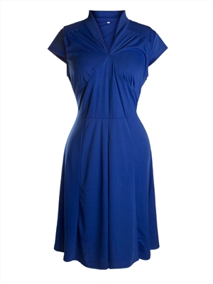 Women's summer sexy V-neck short sleeve dress