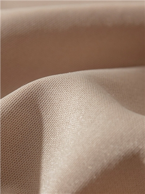 Cupro-Polyester lycra double-faced light soft blend fabric