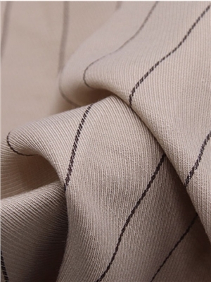 Viscose-Rayon stripe inclastic blend fabric