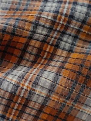 Cotton maillard texture sensation grid fabric