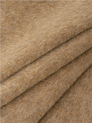 Wool-Polyester alpaca slub blend fabric