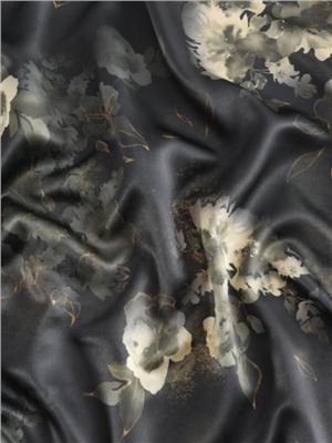 Polyester lycra satin print soft blend fabric