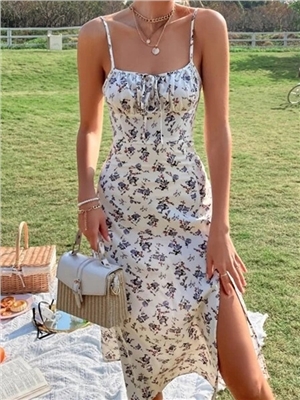 Summer new women's floral commuting elegant dress