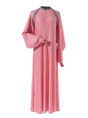 Wrinkle jacquard fashion autumn fashion temperament cloak jacket with inner dress set