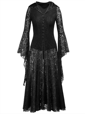 Medieval retro long skirts Gothic style Halloween lace dress