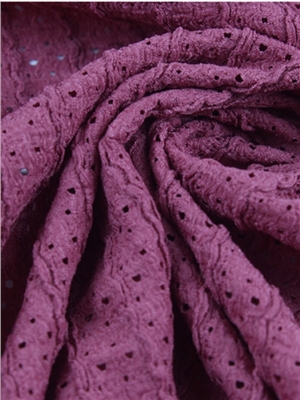Elastic hollow bubble knitted fabric