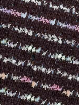 Pure polyester jacquard hollow knitted fabric