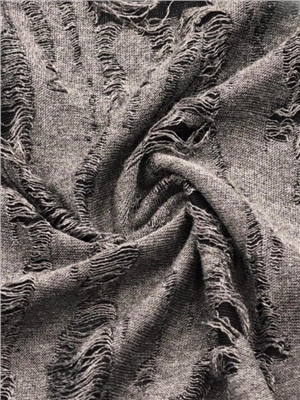 Cotton hollow out vertical stripe texture knitted fabric