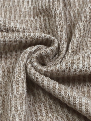 Single sided mesh jacquard knitted fabric