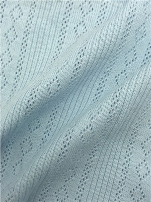 Cotton transfer loop thread jacquard knitted fabric