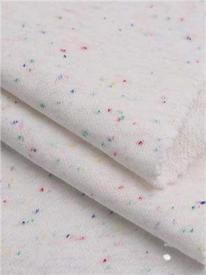 Colorful snowflake cotton knitted fabric