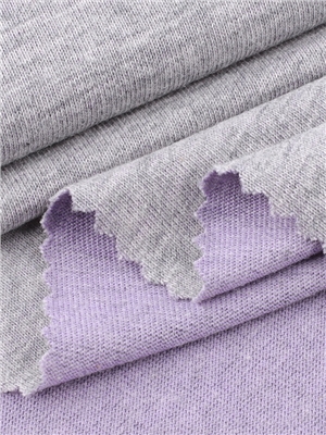 Two tone double yarn plain weave sweatshirt