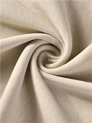 Copper ammonia linen cotton ribbed knitted fabric