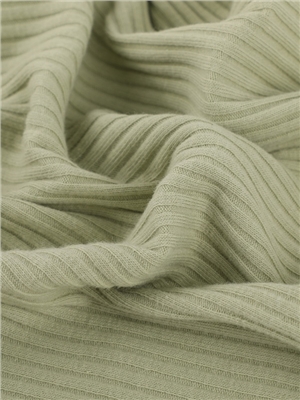 Pure cotton 4 * 3 ribbed knitted fabric with grooves