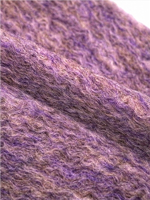 Wool-Polyester long haired woolen blend fabric