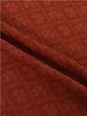 Polyester six leaf grass jacquard fabric