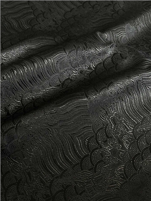 Polyester black wave pattern weaving light fabric