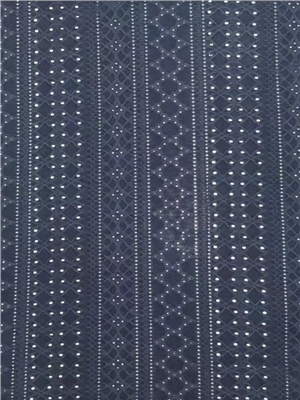 Water soluble jacquard hollow knitted fabric