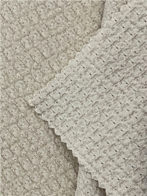 Polyester ammonia wrinkled jacquard knitted fabric