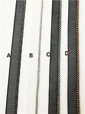 Double row chain lace