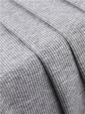 Long velvet ice silk 2 * 2 ribbed knitted fabric