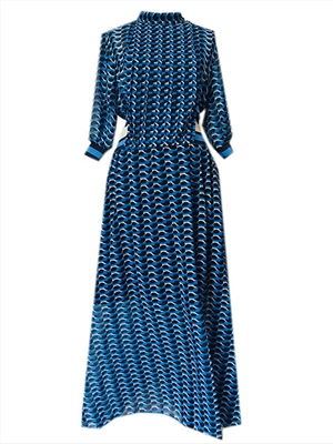 Spring Summer Hot Sale Printing Hollow Big Pendulum Women's Dress