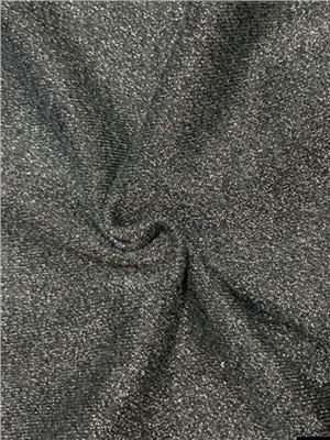 Bright silk looped coarse needle knitted fabric