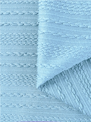 Chain striped polyester knitted fabric