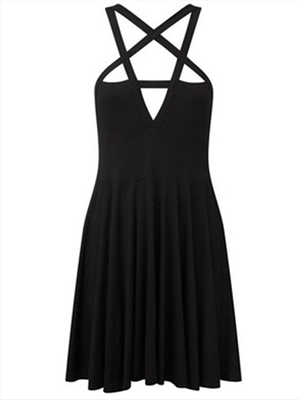 Wrap the chest long skirt suspender sexy dress