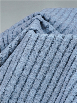 Polyester, cotton, spandex, brushed knit fabric