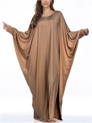 Plus size women casual dress Muslim Robe